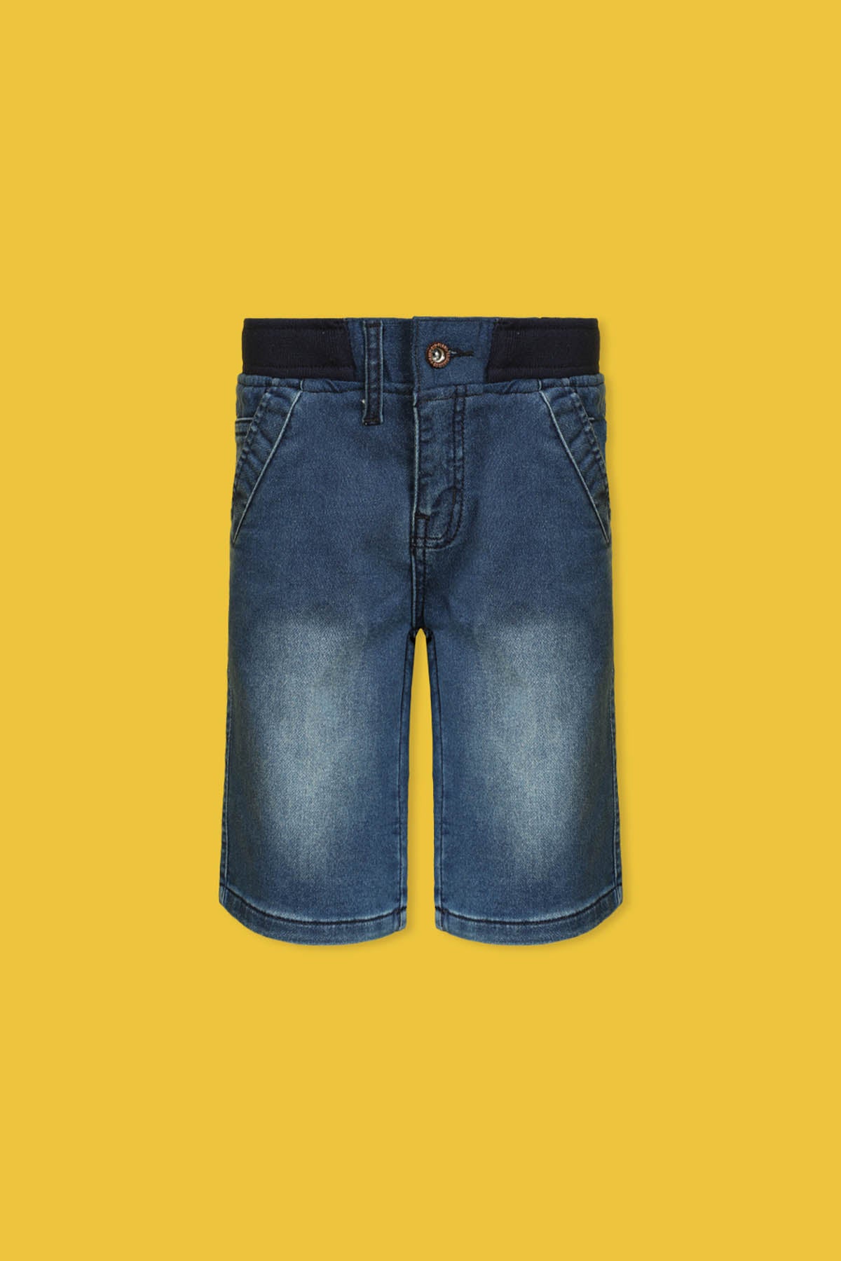 Terry Denim Shorts