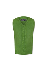 Sleeveless Cable Knit Pul Over