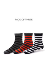 Pack Of 3 Striper Socks