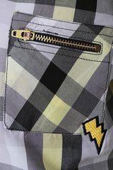 Ghingam Check Shirt With Zip