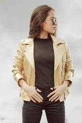 Shimmer Biker Jacket