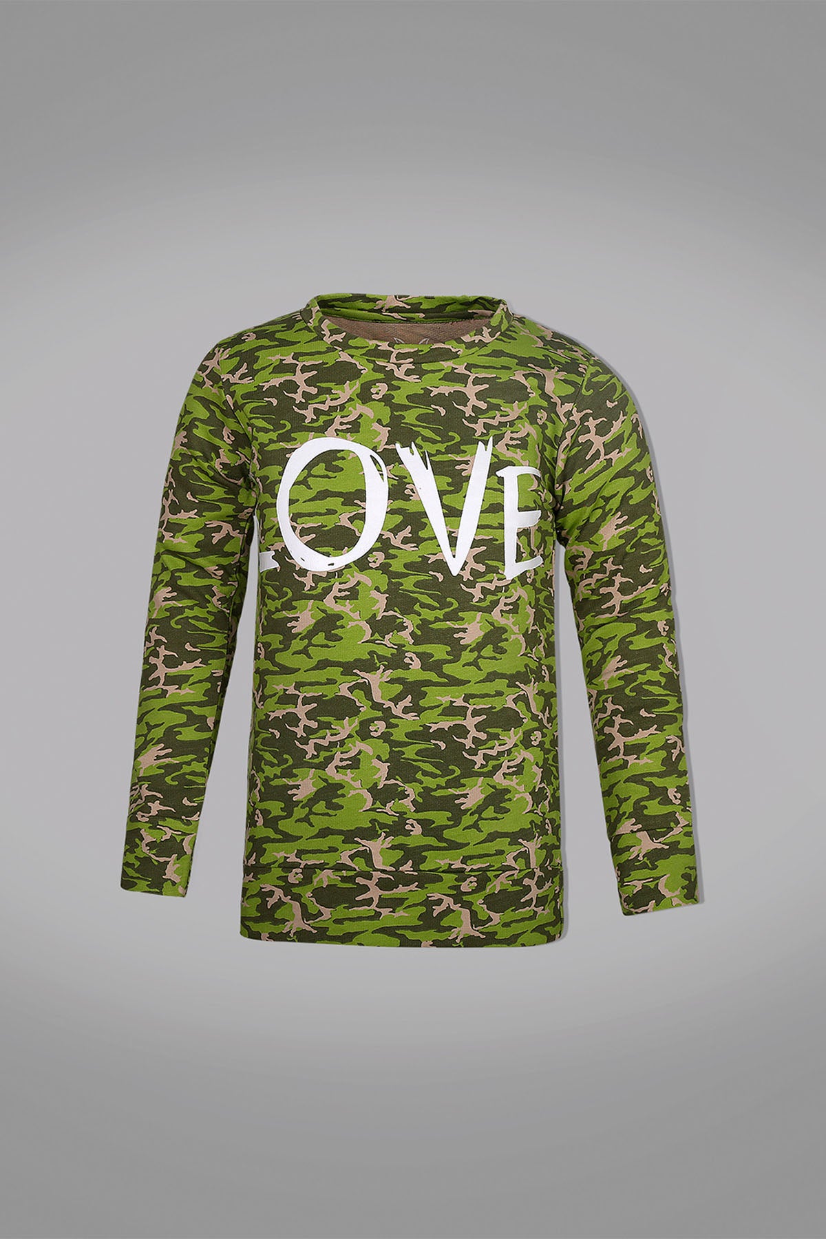 Lc Girls Crew Neck Printed Top