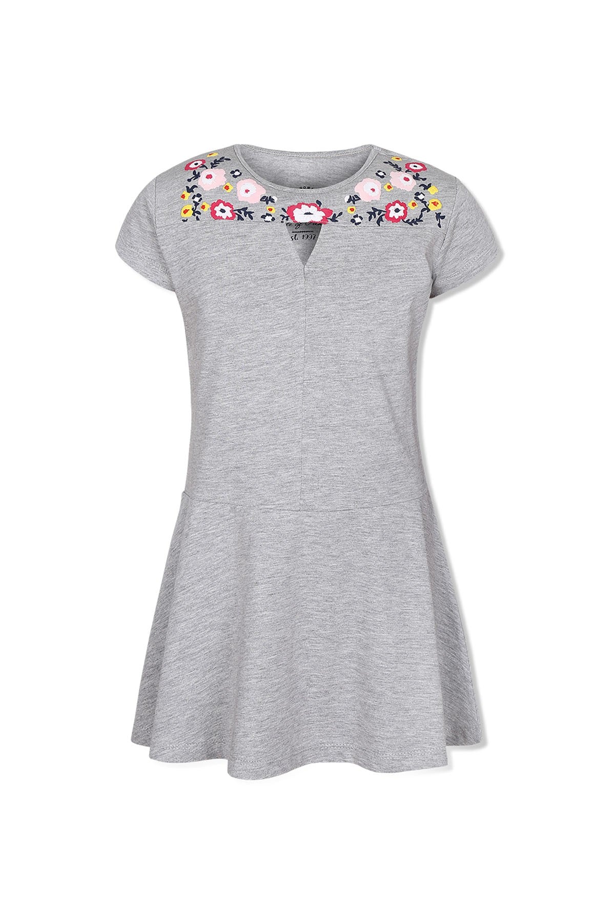 Floral Print Yoke Dress