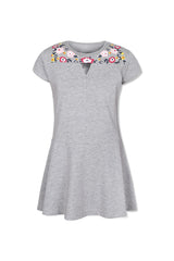 Floral Print Yoke Dress