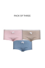 Solid Pack Of 3 Undies