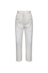 Embroidered Net Trouser