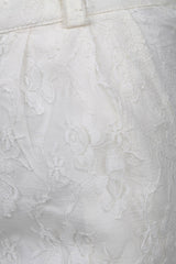 Embroidered Net Trouser