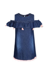 Ruffled Denim Dress