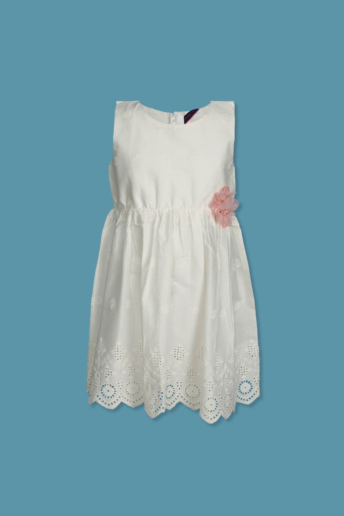 Sleeveless Embroidered Dress