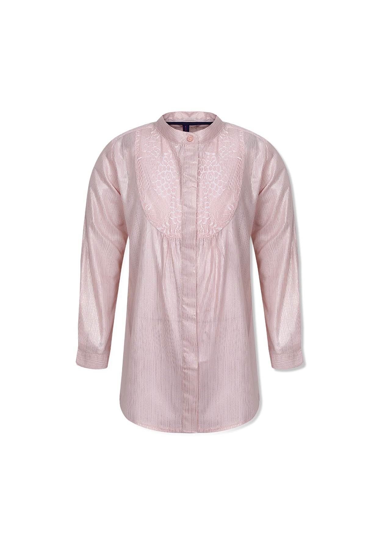 Laced Buttondown Top