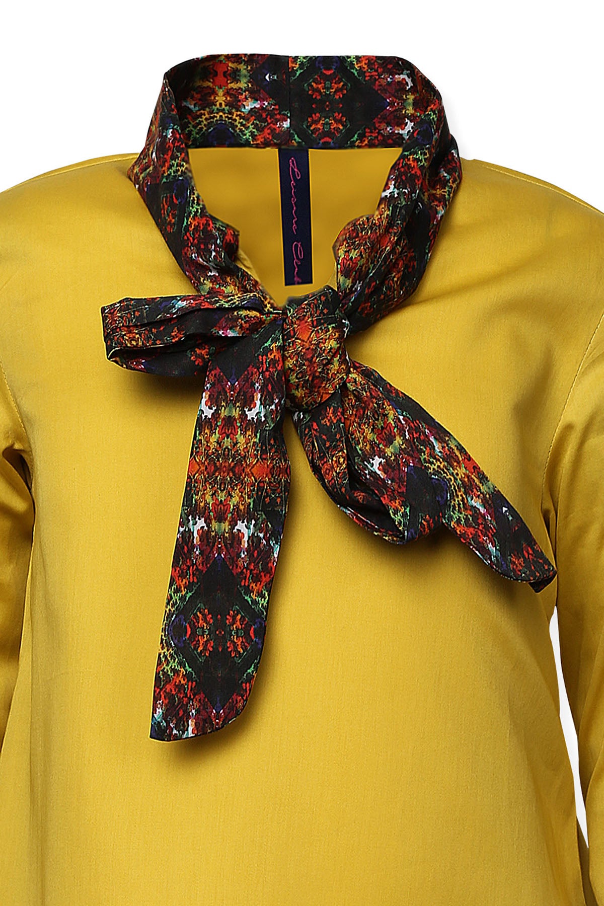 Printed Bow &Tie Top