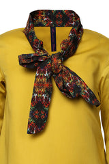 Printed Bow &Tie Top