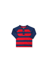 Reglan Striper Henley F/S