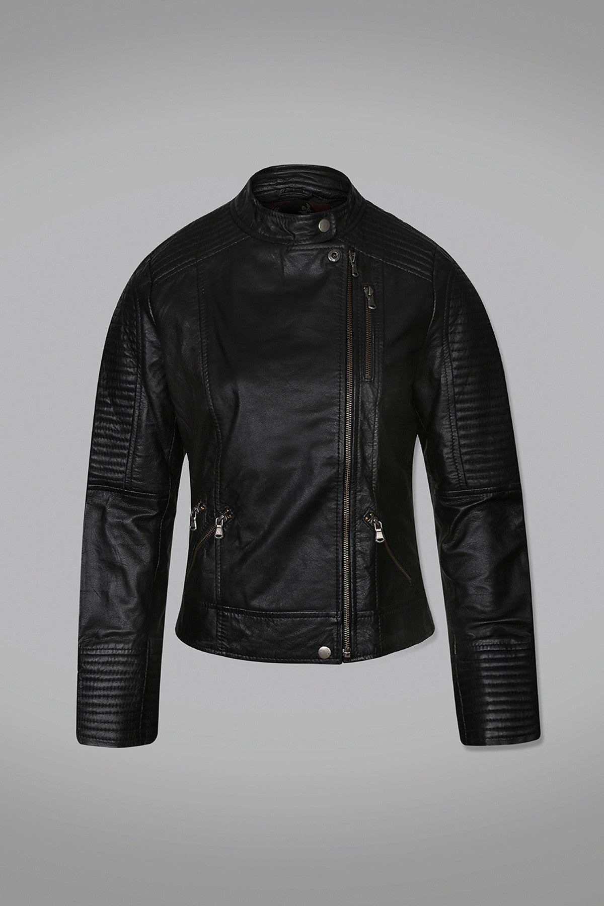 Women  Ziper Leather Jacket