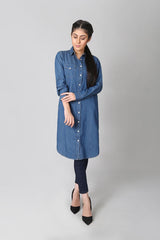 Women Long Button Down Top